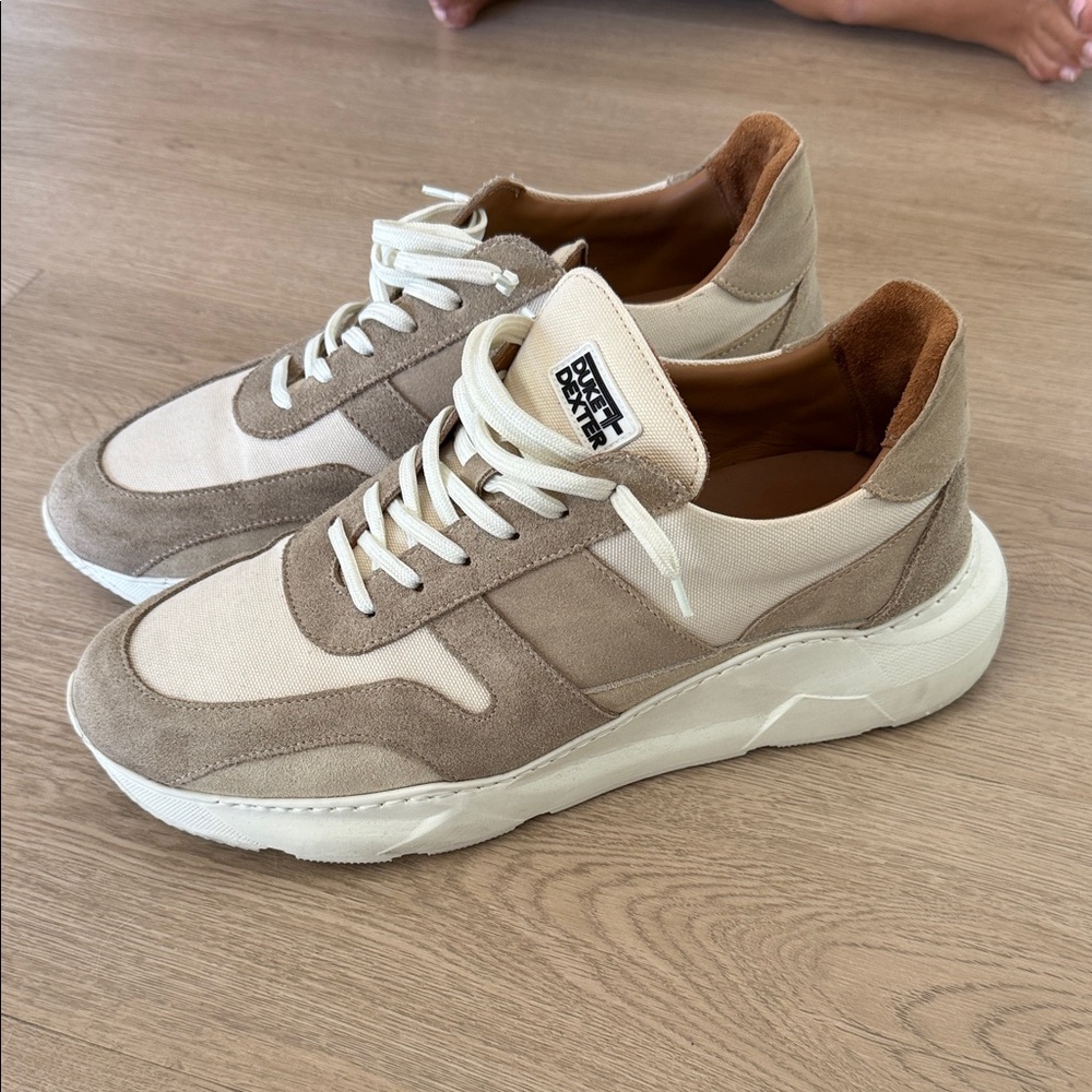 duke & Dexter Beige and Cream Men's Sneakers 10.5 lightly used